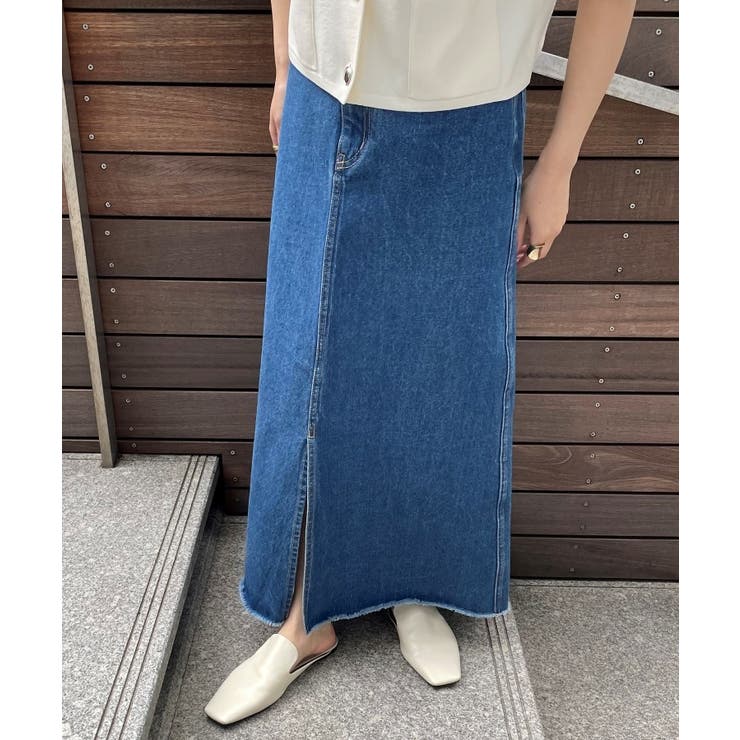 【マシンウォッシュ】コットンデニムスカート | cloenc | 詳細画像22 