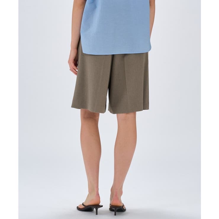 【セットアップ／手洗い可】リネンブレンドハーフパンツ | cloenc | 詳細画像16 