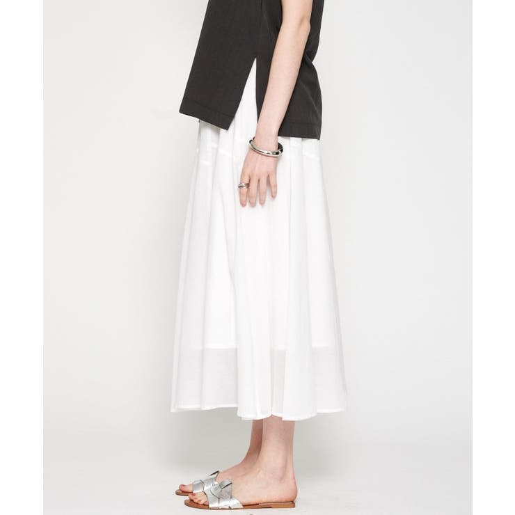 【手洗い可】コットンシアーフレアスカート | cloenc | 詳細画像2 