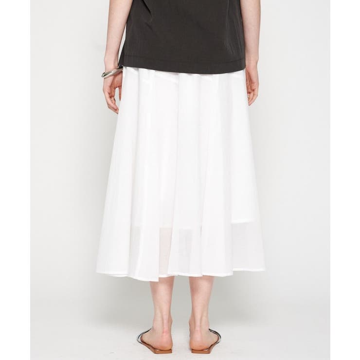 【手洗い可】コットンシアーフレアスカート | cloenc | 詳細画像3 