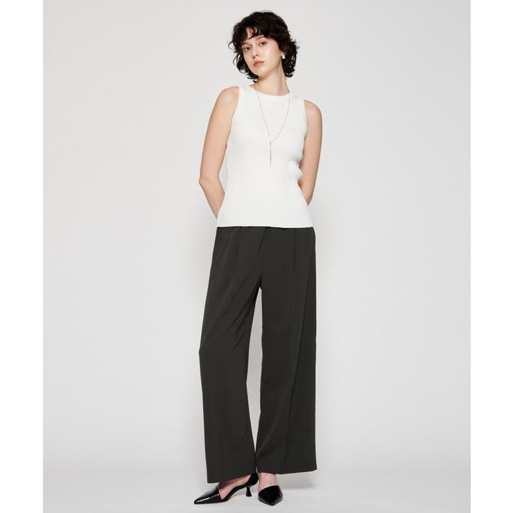 【手洗い可】ラメリブタンクトップ | cloenc | 詳細画像1 