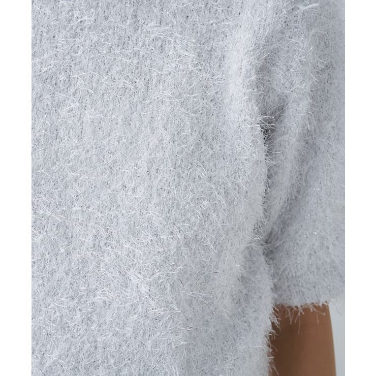 【手洗い可】フェザーラメニットプルオーバー | cloenc | 詳細画像6 