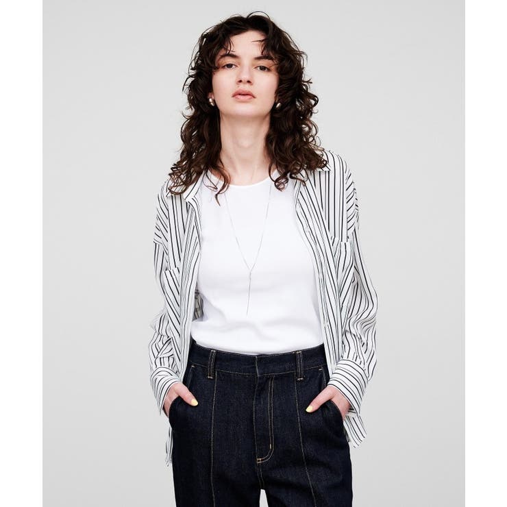 【手洗い可】サテンスキッパーシャツ | cloenc | 詳細画像20 