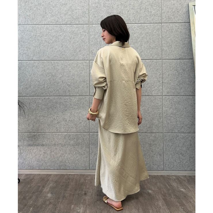 【手洗い可】サテンスキッパーシャツ | cloenc | 詳細画像26 