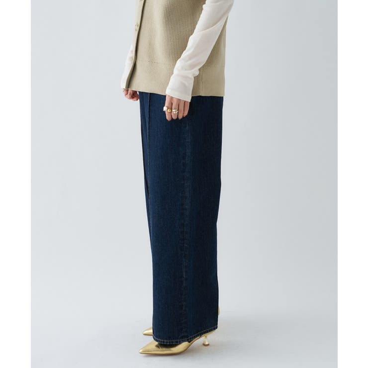 【マシンウォッシュ】コットンデニムフレアパンツ | cloenc | 詳細画像16 