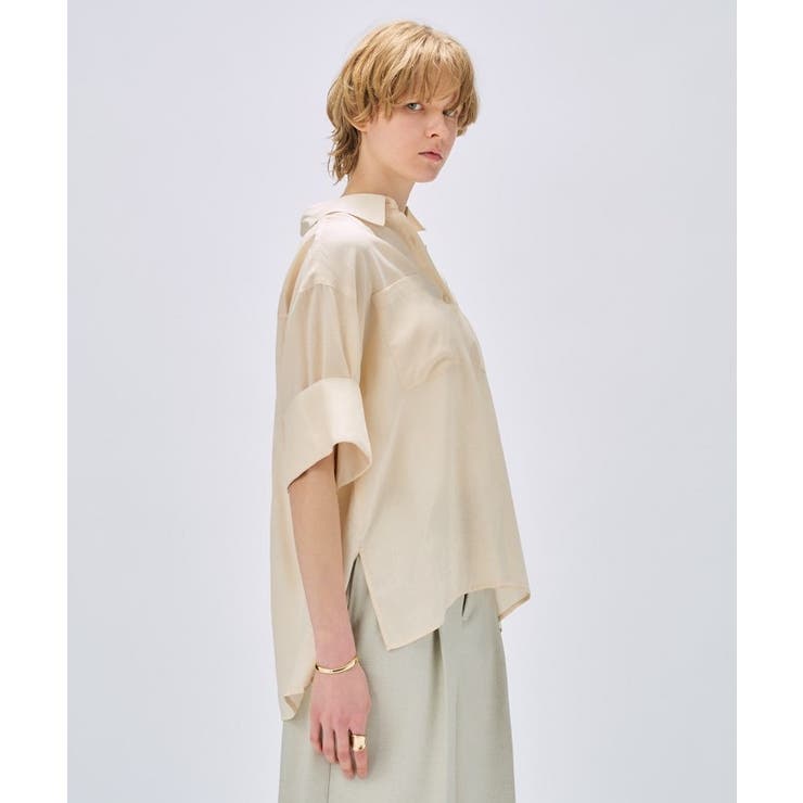 【手洗い可】リネンブレンドオーバーサイズシャツ | cloenc | 詳細画像11 