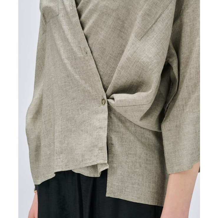 【手洗い可】リネンブレンドオーバーサイズシャツ | cloenc | 詳細画像20 