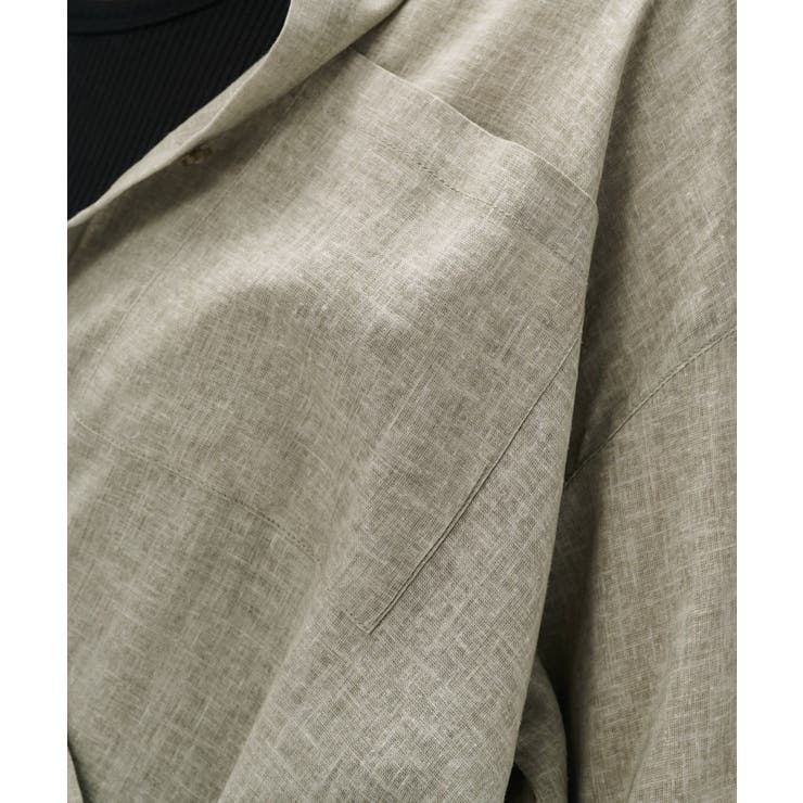 【手洗い可】リネンブレンドオーバーサイズシャツ | cloenc | 詳細画像24 