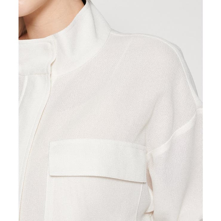 【手洗い可】メッシュジップブルゾン | cloenc | 詳細画像4 