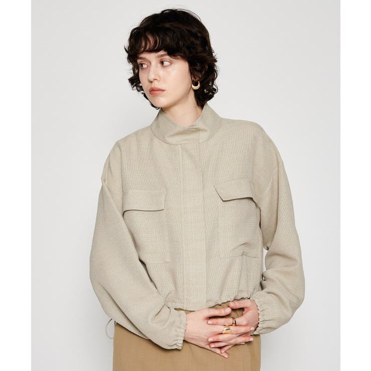 【手洗い可】メッシュジップブルゾン | cloenc | 詳細画像8 