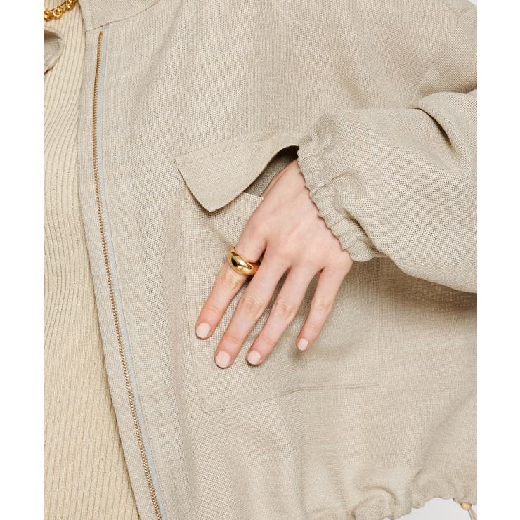 【手洗い可】メッシュジップブルゾン | cloenc | 詳細画像10 