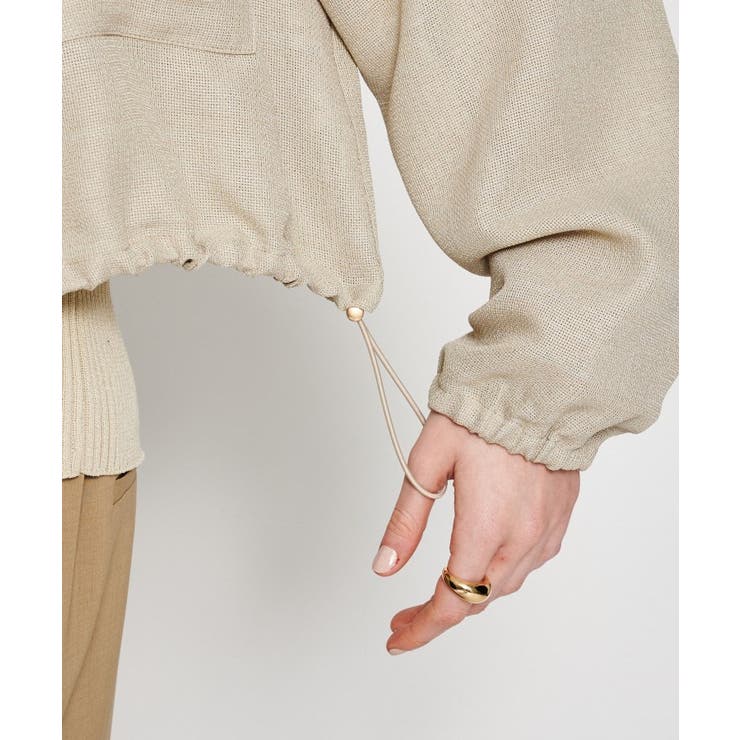 【手洗い可】メッシュジップブルゾン | cloenc | 詳細画像11 