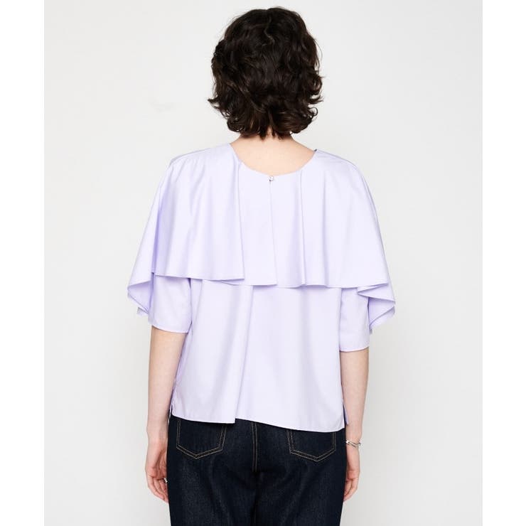 【手洗い可】前後2WAYケープブラウス | cloenc | 詳細画像9 