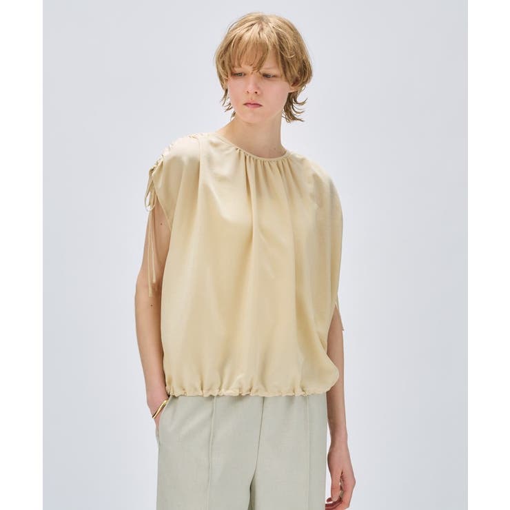 【手洗い可】ギャザーリボンブラウス | cloenc | 詳細画像8 