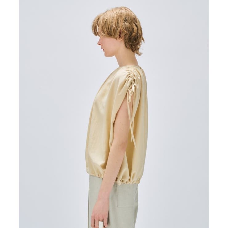 【手洗い可】ギャザーリボンブラウス | cloenc | 詳細画像10 