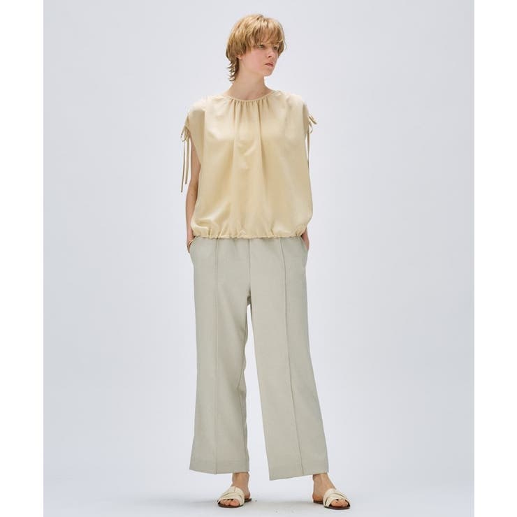 【手洗い可】ギャザーリボンブラウス | cloenc | 詳細画像12 