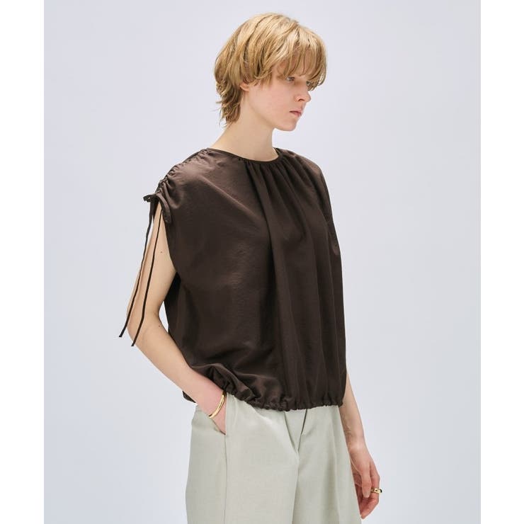 【手洗い可】ギャザーリボンブラウス | cloenc | 詳細画像15 