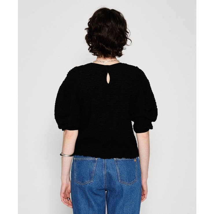 【マシンウォッシュ】ジャガードギャザープルオーバー | cloenc | 詳細画像9 