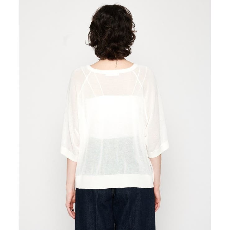 【手洗い可】シアーロゴニットプルオーバー | cloenc | 詳細画像3 