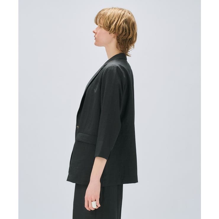 【セットアップ／手洗い可】ドライタッチハーフスリーブジャケット | cloenc | 詳細画像19 