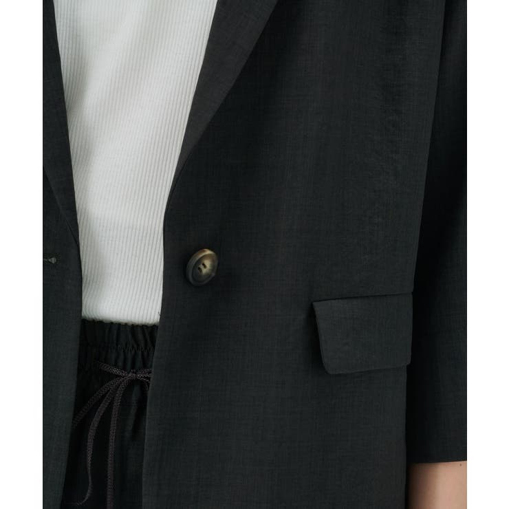 【セットアップ／手洗い可】ドライタッチハーフスリーブジャケット | cloenc | 詳細画像21 