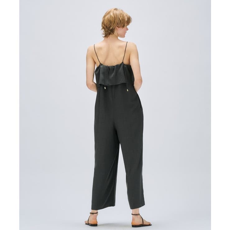 セットアップ／手洗い可】ドライタッチタックフリルオールインワン