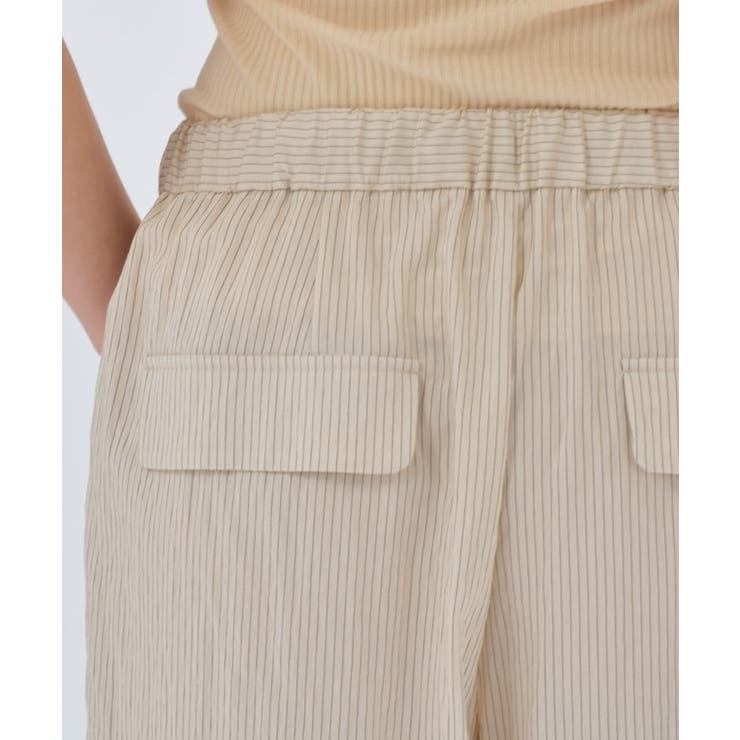 【セットアップ／手洗い可】ストライプイージーパンツ | cloenc | 詳細画像10 