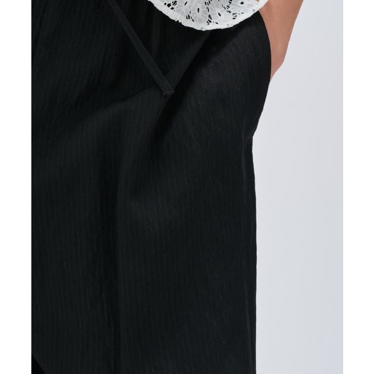 【セットアップ／手洗い可】ストライプイージーパンツ | cloenc | 詳細画像20 