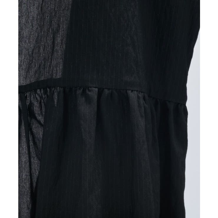 【セットアップ／手洗い可】ストライプペプラムZIPジレ | cloenc | 詳細画像19 