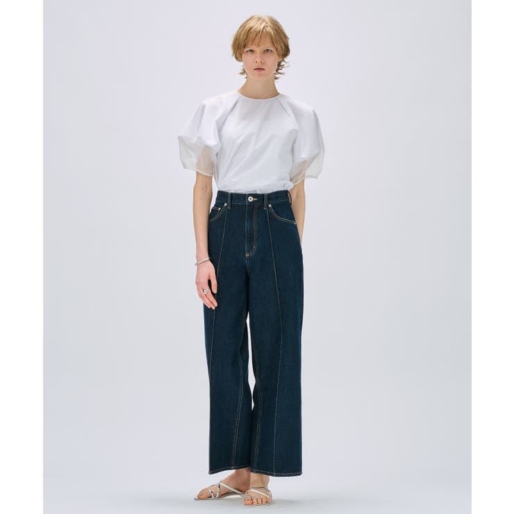 【手洗い可】シアーパフスリーブブラウス | cloenc | 詳細画像4 