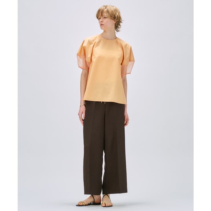 【手洗い可】シアーパフスリーブブラウス | cloenc | 詳細画像9 