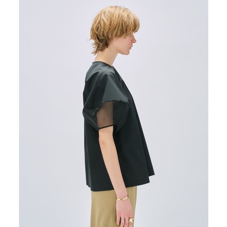 【手洗い可】シアーパフスリーブブラウス | cloenc | 詳細画像15 