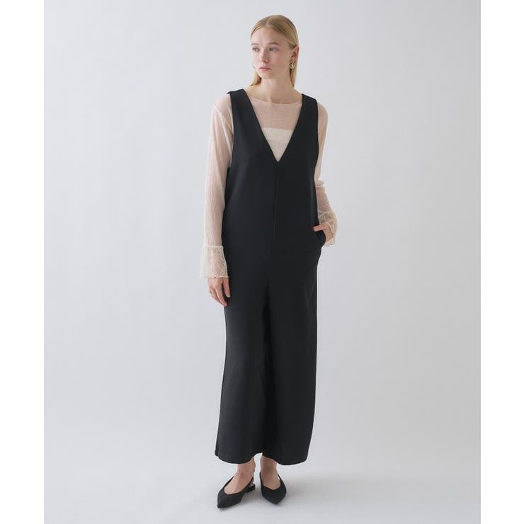 【手洗い可】キーネックオーバーサロペット | cloenc | 詳細画像2 