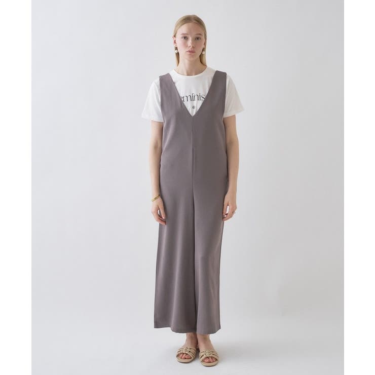 【手洗い可】キーネックオーバーサロペット | cloenc | 詳細画像9 