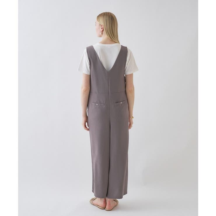 【手洗い可】キーネックオーバーサロペット | cloenc | 詳細画像12 