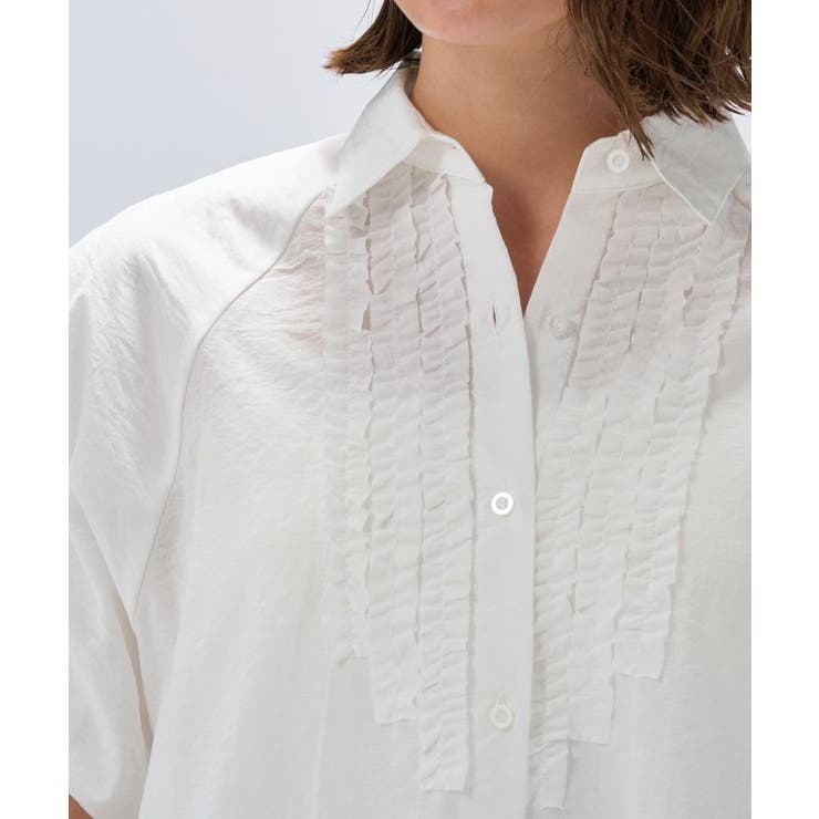 【手洗い可】シアーローンフリルブラウス | cloenc | 詳細画像6 