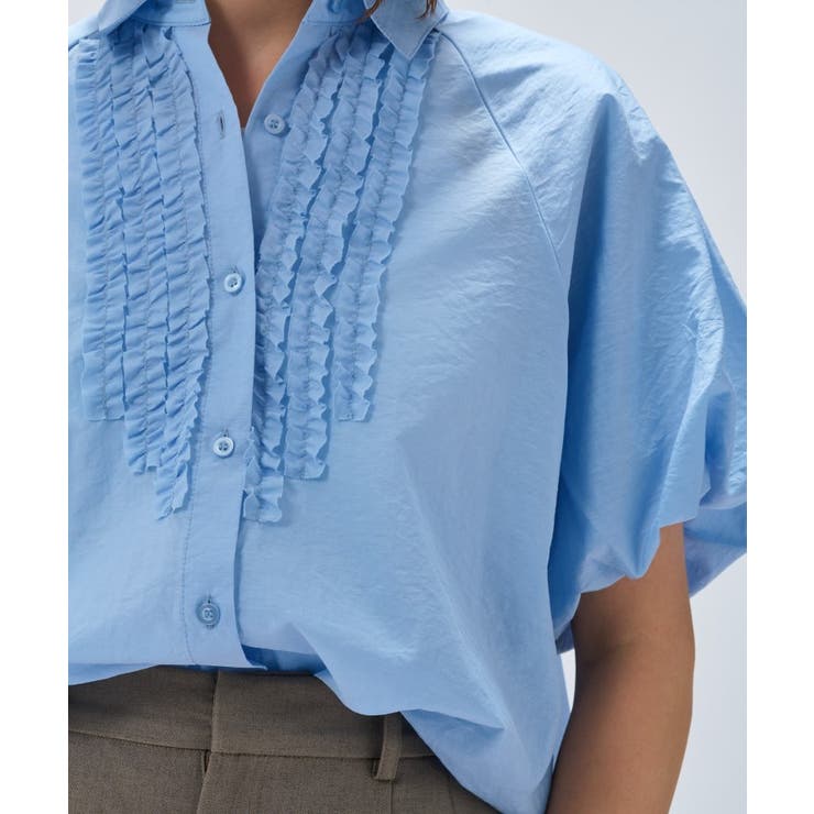 【手洗い可】シアーローンフリルブラウス | cloenc | 詳細画像12 