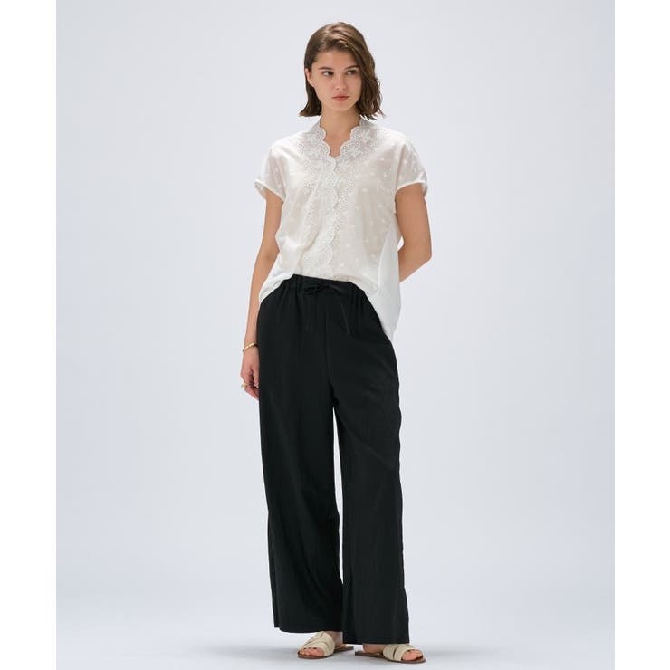 【マシンウォッシュ】レースドッキングトップス | cloenc | 詳細画像1 