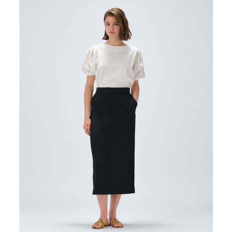 【マシンウォッシュ】レーススリーブTシャツ | cloenc | 詳細画像2 