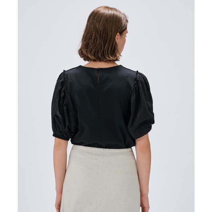 【マシンウォッシュ】レーススリーブTシャツ | cloenc | 詳細画像9 