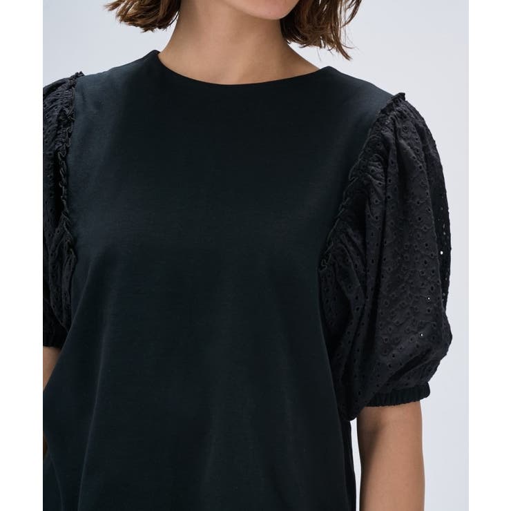【マシンウォッシュ】レーススリーブTシャツ | cloenc | 詳細画像10 