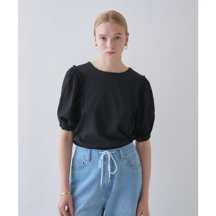 【マシンウォッシュ】レーススリーブTシャツ | cloenc | 詳細画像11 