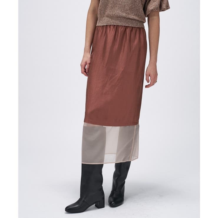 【手洗い可】シアーレイヤードスカート | cloenc | 詳細画像7 