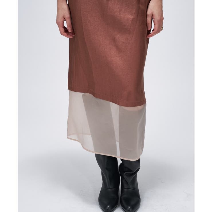 【手洗い可】シアーレイヤードスカート | cloenc | 詳細画像10 