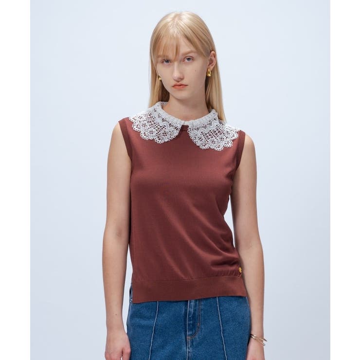 【手洗い可】2wayレース衿付きプルオーバー | cloenc | 詳細画像7 