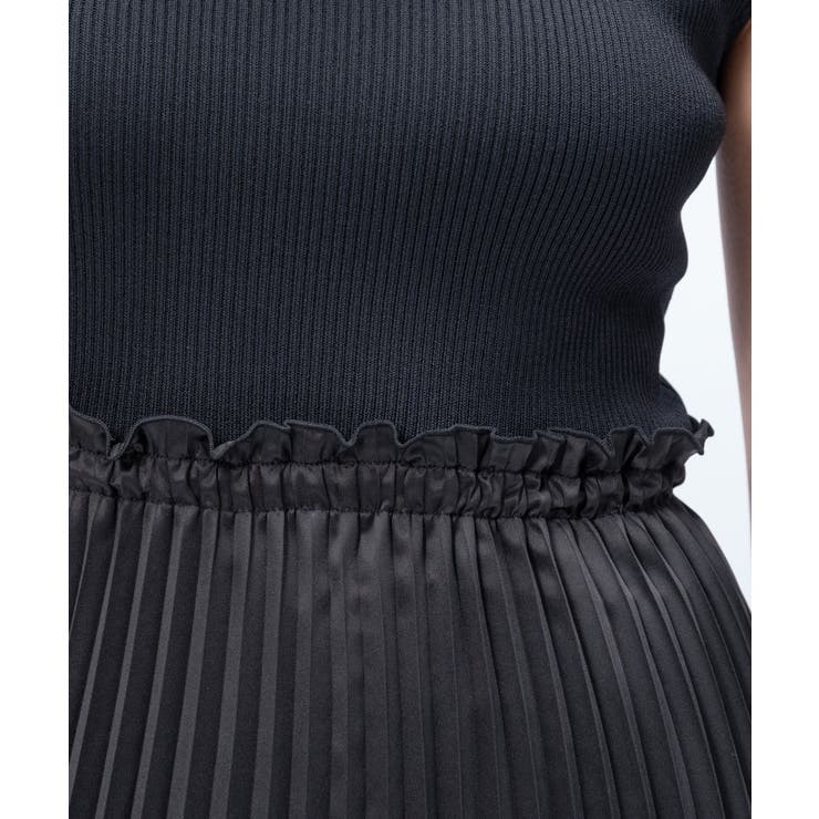 ニットドッキングプリーツワンピース | cloenc | 詳細画像15 