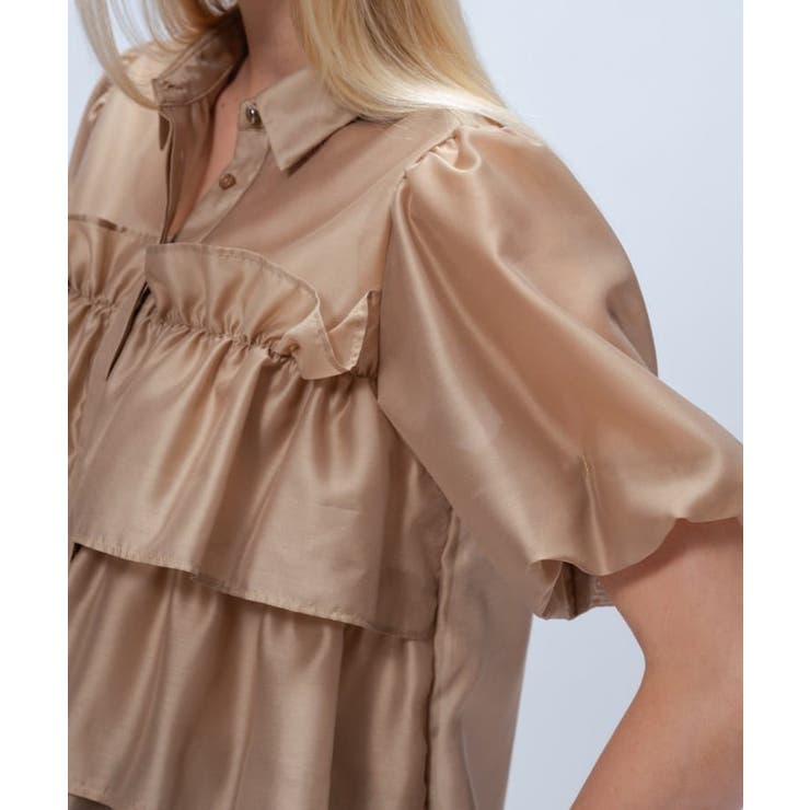 【手洗い可】シアーローンティアードブラウス | cloenc | 詳細画像13 