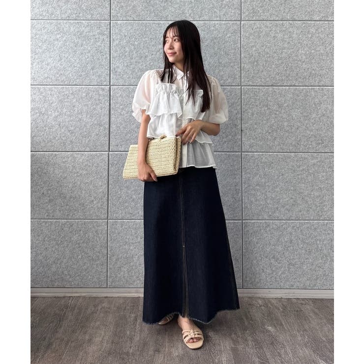 【手洗い可】シアーローンティアードブラウス | cloenc | 詳細画像21 