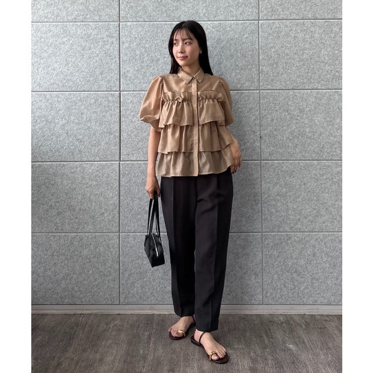 【手洗い可】シアーローンティアードブラウス | cloenc | 詳細画像22 