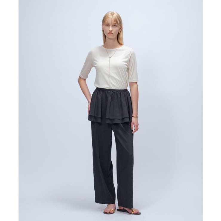 【手洗い可】フロッキーベロアトップス | cloenc | 詳細画像1 